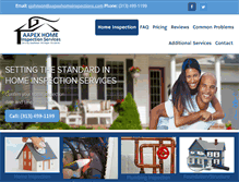 Tablet Screenshot of aapexhomeinspections.com